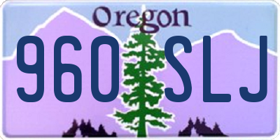 OR license plate 960SLJ