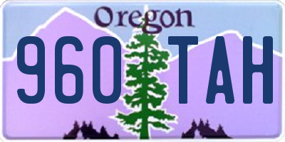 OR license plate 960TAH