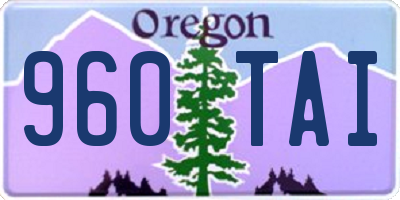 OR license plate 960TAI