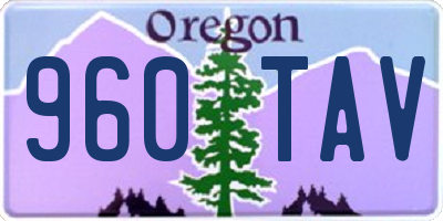 OR license plate 960TAV