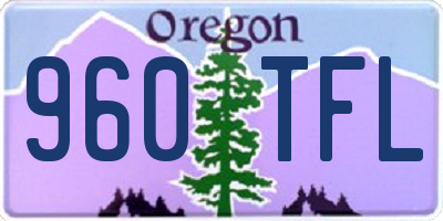 OR license plate 960TFL