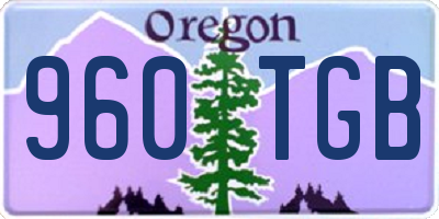 OR license plate 960TGB