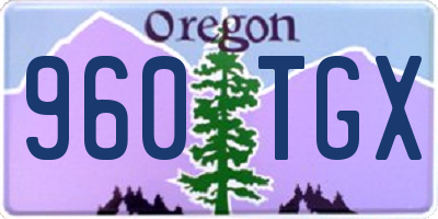 OR license plate 960TGX