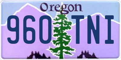 OR license plate 960TNI