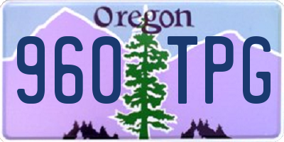 OR license plate 960TPG