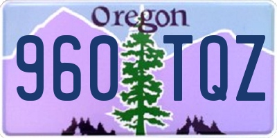 OR license plate 960TQZ