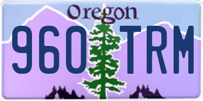 OR license plate 960TRM