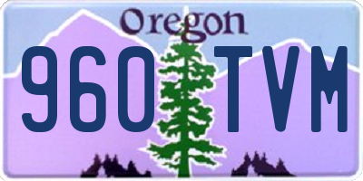 OR license plate 960TVM