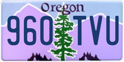 OR license plate 960TVU