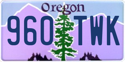 OR license plate 960TWK
