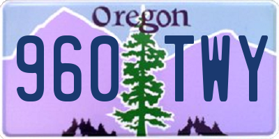 OR license plate 960TWY