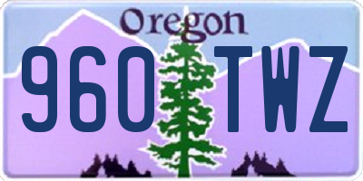 OR license plate 960TWZ