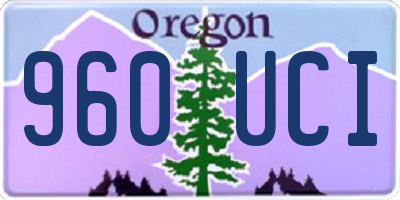 OR license plate 960UCI