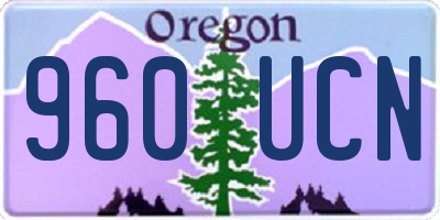 OR license plate 960UCN