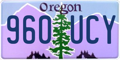 OR license plate 960UCY