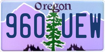 OR license plate 960UEW