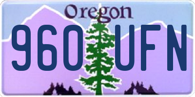OR license plate 960UFN