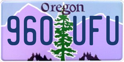 OR license plate 960UFU