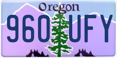 OR license plate 960UFY