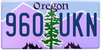 OR license plate 960UKN