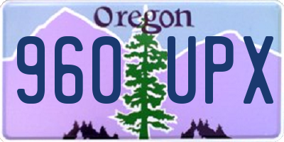 OR license plate 960UPX