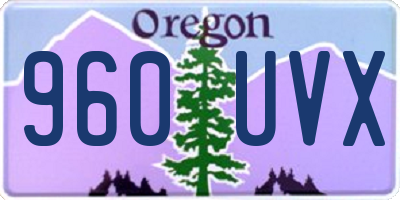 OR license plate 960UVX