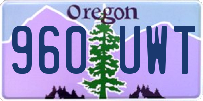 OR license plate 960UWT