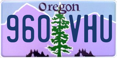 OR license plate 960VHU