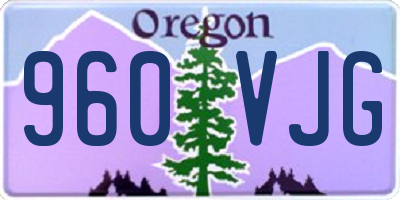 OR license plate 960VJG
