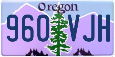 OR license plate 960VJH