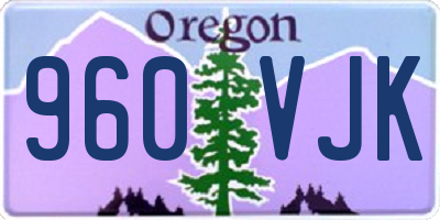 OR license plate 960VJK