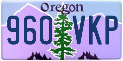 OR license plate 960VKP