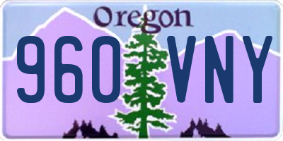 OR license plate 960VNY