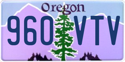 OR license plate 960VTV