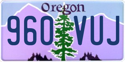 OR license plate 960VUJ