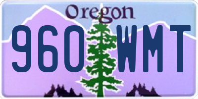 OR license plate 960WMT