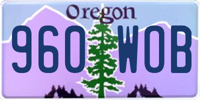 OR license plate 960WOB