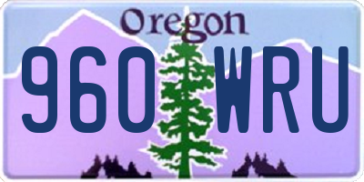 OR license plate 960WRU