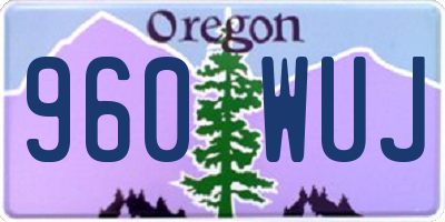 OR license plate 960WUJ