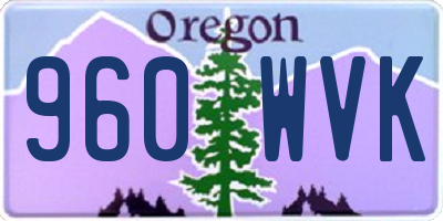 OR license plate 960WVK