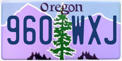 OR license plate 960WXJ