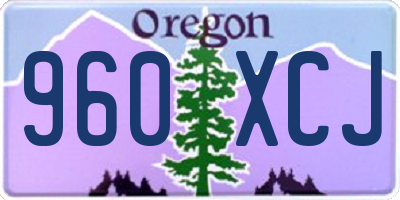 OR license plate 960XCJ