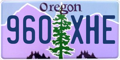 OR license plate 960XHE