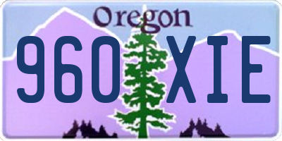 OR license plate 960XIE