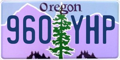 OR license plate 960YHP