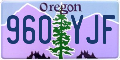 OR license plate 960YJF