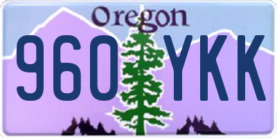 OR license plate 960YKK