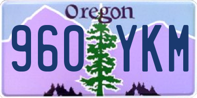 OR license plate 960YKM