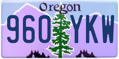OR license plate 960YKW