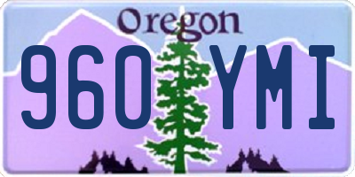 OR license plate 960YMI